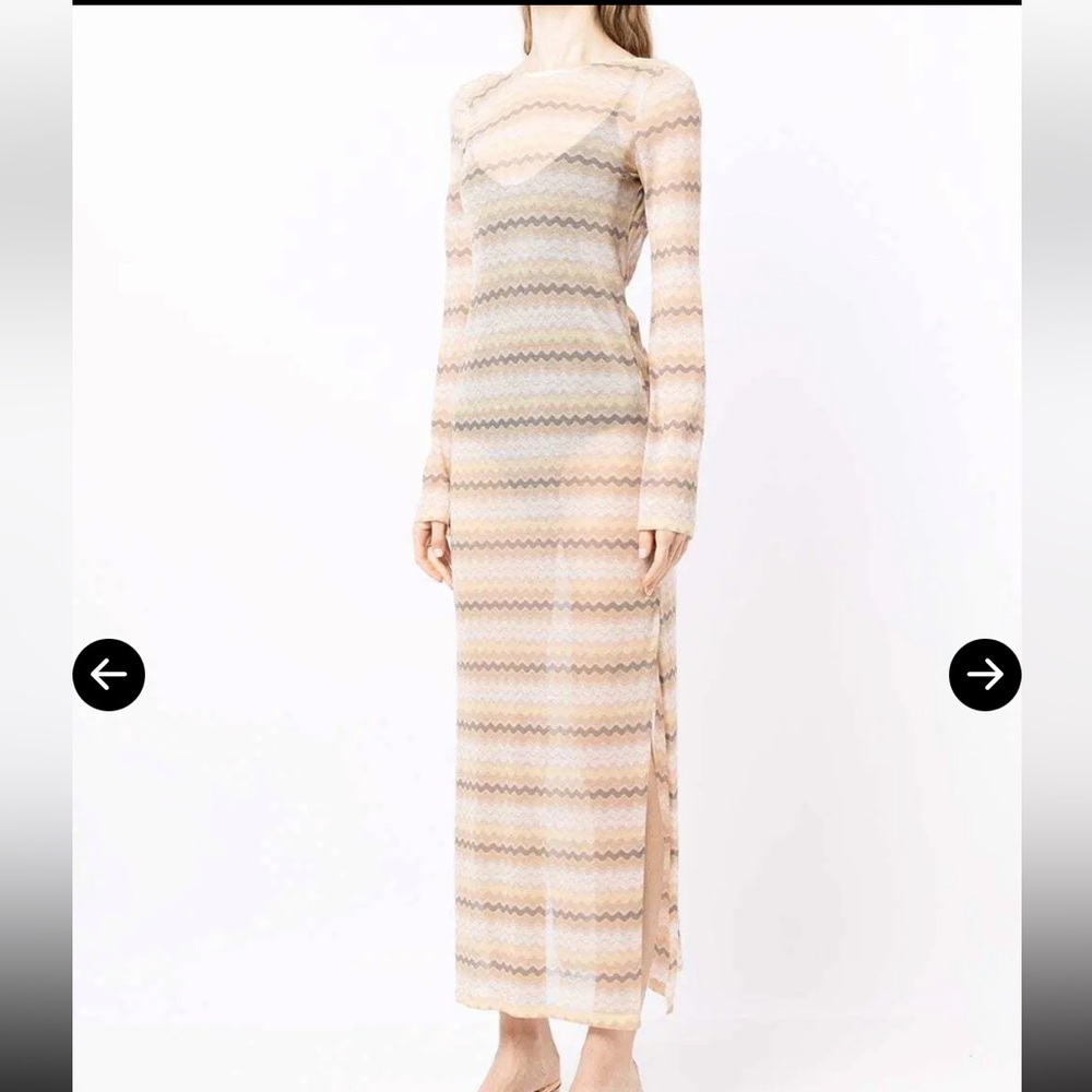 Imogene zigzag-print midi dress from SIR